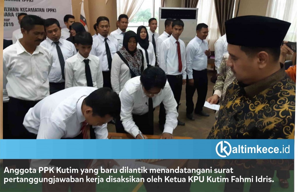 Lantik PPK, Begini Persiapan Pemilu di Kutim