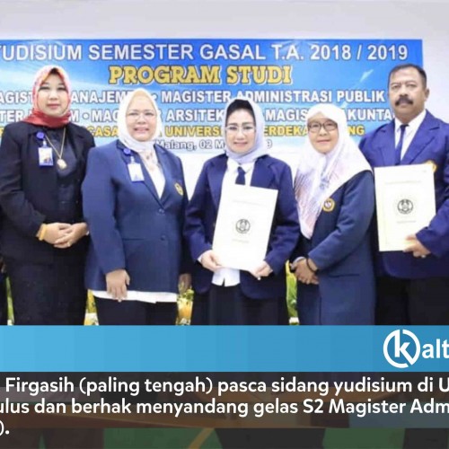 Encek Firgasih Sandang Gelar S2 MAP