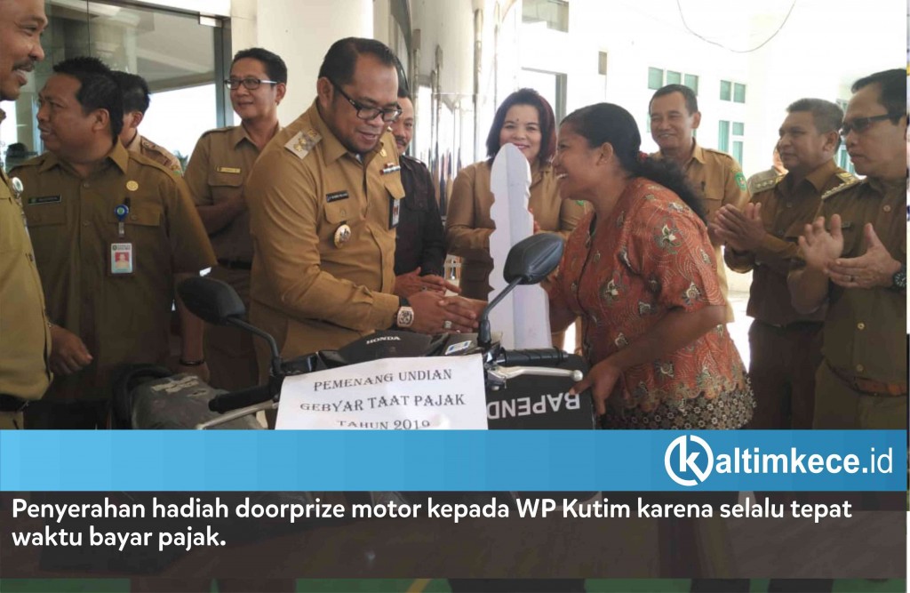 Wajib Pajak Kutim Dapat Doorprize Motor Dari Bependa