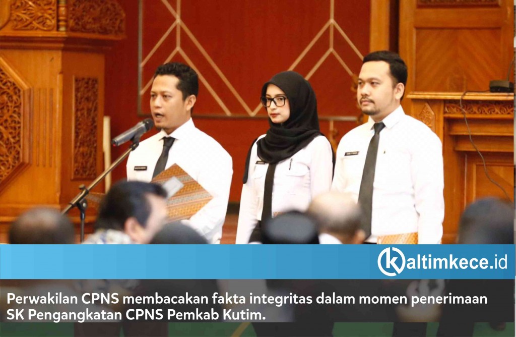 231 CPNS Kutim Terima SK, Diminta Tunjukkan Kreatifitas