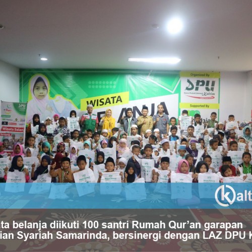 Sinergi LAZ DPU Kaltim dan Pegadaian Syariah, Boyong 100 Yatim serta Dhuafa Belanja di Mal