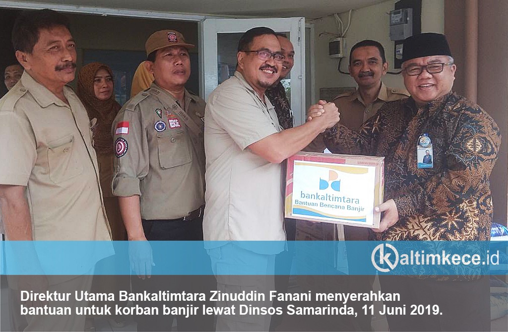 Bankaltimtara Salurkan Bantuan Lewat Dinsos dan BPBD Samarinda