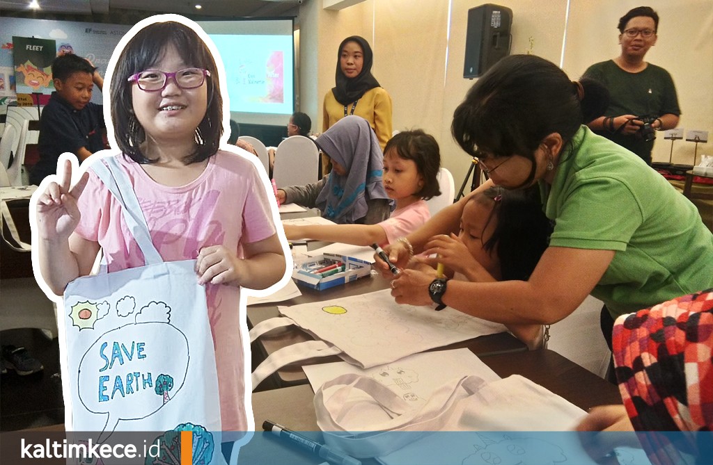 Keseruan Drawing on Totebag Garapan Aston Samarinda