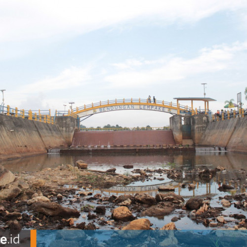 Potret Waduk Benanga selepas Kemarau Panjang