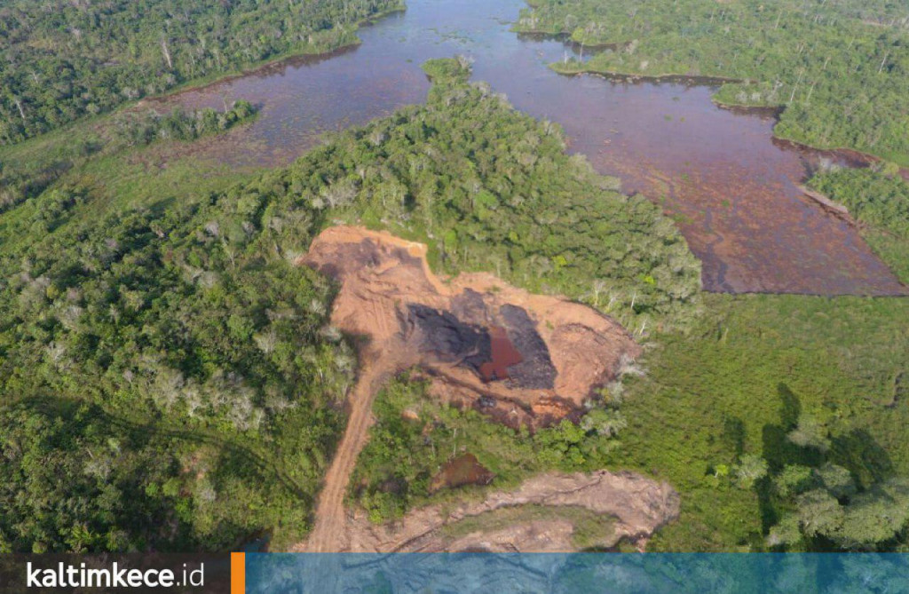 Tambang Ilegal Dekat Bendungan Samboja, Waduk Penuh Sedimentasi, Terancam Ambruk