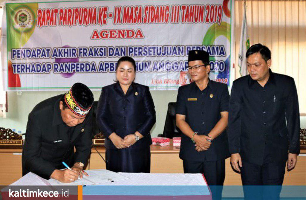 Sesuai Kebutuhan hingga Partisipatif, Raperda APBD TA 2020 Disetujui DPRD Mahulu