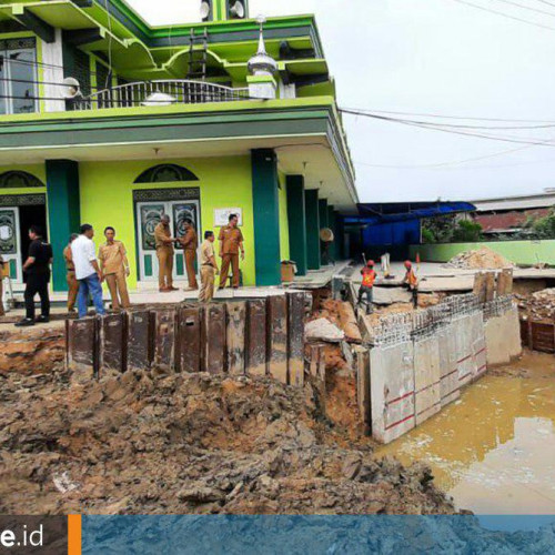 Longsor Masjid Dekat Proyek Drainase Sudah Diprediksi, Alokasi Rp 5 M Termasuk Ganti Rugi