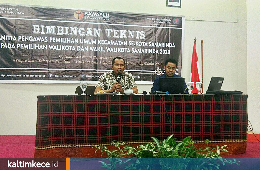 Bimtek Panwascam Se-Samarinda, Bawaslu Komitmen Kawal Pilwali 2020