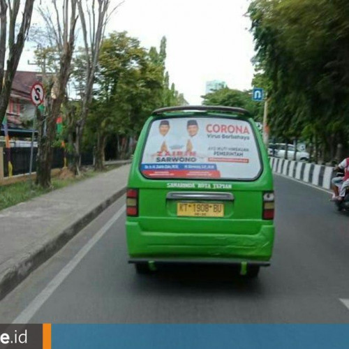 Stiker Gambar Bakal Pasangan Calon Ditertibkan dari Angkot, Langgar Ketentuan Menhub