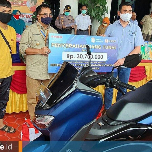 Berbagi ala PT STSJ, Salurkan Rp30,7 Juta Hasil Lelang All New N-Max 2020