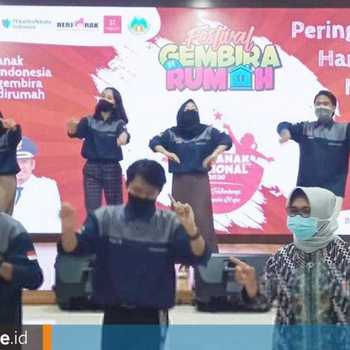 Festival Gembira di Rumah, Peringatan Hari Anak Nasional di Bontang dengan Protokol Kesehatan