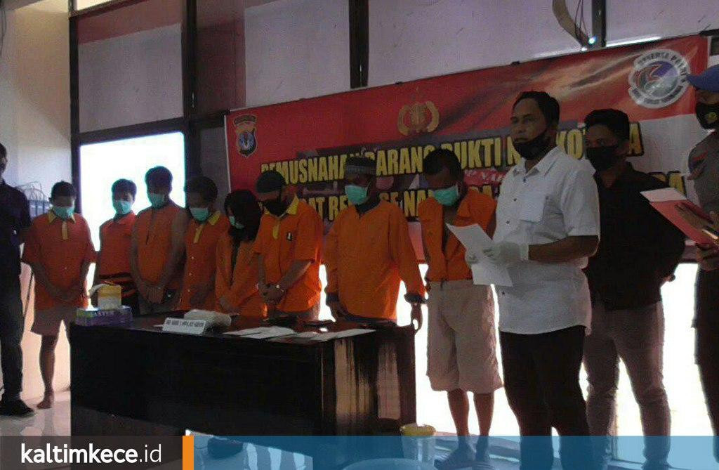 Pemusnahan 1 Kg Sabu Tangkapan Sebulan di Kaltara, Para Tersangka Terancam Hukuman Mati