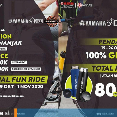 Event Seru Pecinta Gowes, Yamaha Kaltim Gelar Virtual Bike “Ride The Pride”