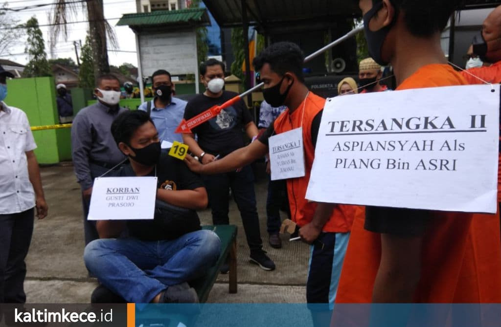 Rekonstruksi Kasus Dua Pemuda Didorong ke Sungai Mahakam, Amarah Ayah Korban Meluap