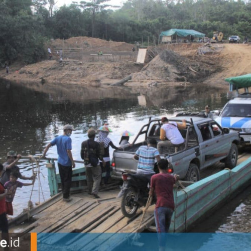 Beratnya Membangun Jembatan Long Melaham, Material Dikirim dari Austria dan Tiongkok