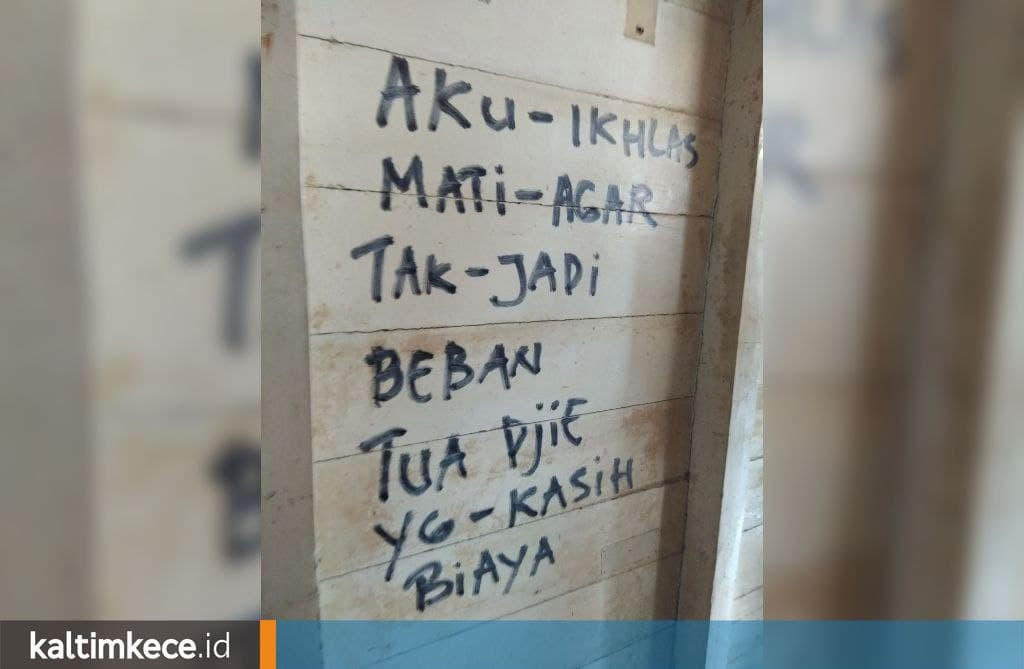 Lansia Tewas Diduga Gantung Diri, Tuliskan Keluh-Kesah di Dinding Rumah