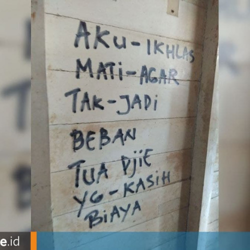 Lansia Tewas Diduga Gantung Diri, Tuliskan Keluh-Kesah di Dinding Rumah