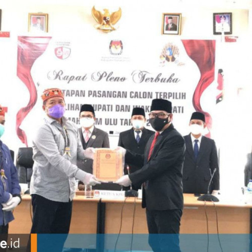 Pilkada Mahulu Catatkan Partisipasi Pemilih Tertinggi di Kaltim, Boni-Avun Sah Jadi Pemenang