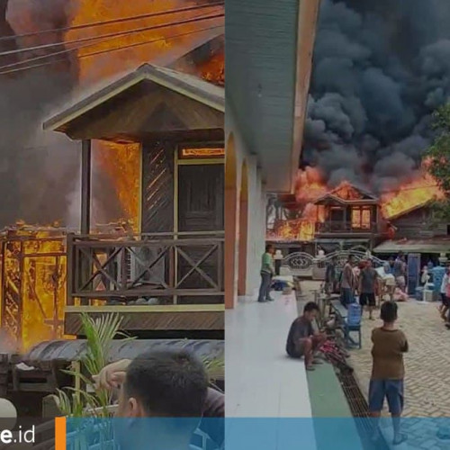 Kebakaran Hebat di Sebulu, Hanguskan 13 Bangunan, 59 Jiwa Kehilangan Tempat Tinggal