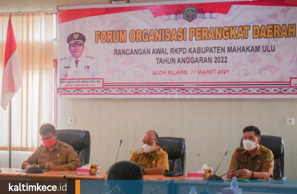 Bupati Mahulu Ingatkan OPD Fokus Susun RKPD 2022 Mengacu 10 Program Prioritas