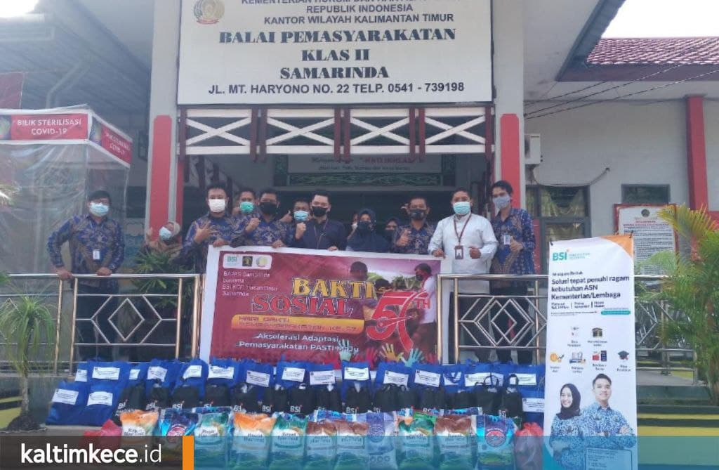 Hari Bhakti Pemasyarakatan 2021, Bapas Kelas II Samarinda Gelar Webinar dan Bakti Sosial