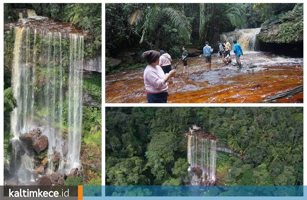 Keindahan Air Terjun Teh di Mahulu, Air Merah Bisa Diminum, Dijaga Masyarakat Dayak Turun-Menurun