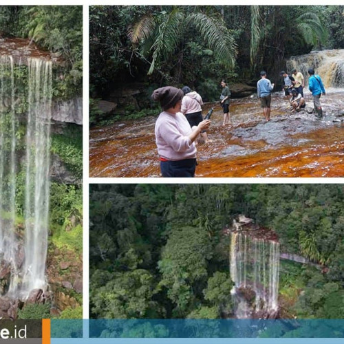 Keindahan Air Terjun Teh di Mahulu, Air Merah Bisa Diminum, Dijaga Masyarakat Dayak Turun-Menurun