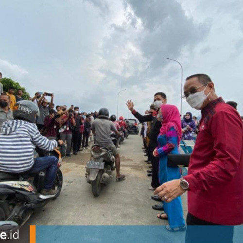 Jembatan Achmad Amins Dibuka Terbatas, Kendaraan Melintas Diawasi Dishub dan Kepolisian