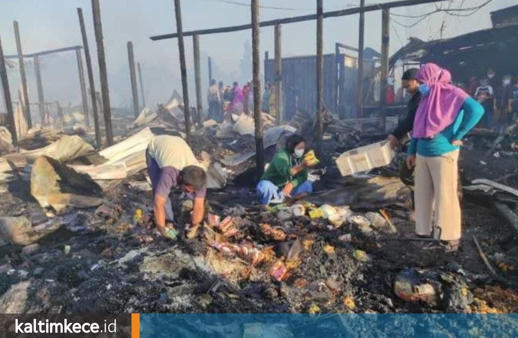Korban Kebakaran Pasar Citra Mas Loktuan di Bontang Belum Dapat Bantuan