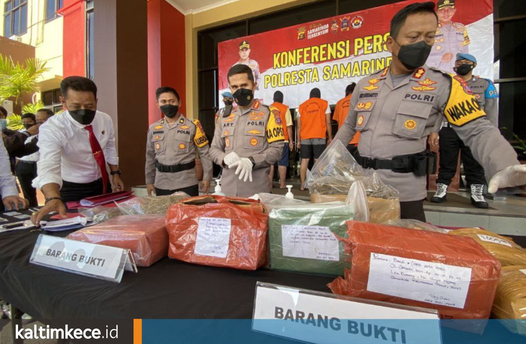 Empat Kilogram Ganja Beraroma Kopi asal Aceh Masuk Samarinda lewat Layanan Ekspedisi