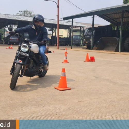 Mengasah Keterampilan Berkendara, Pengguna XSR 155 Berlatih di Yon Zikon 13/KE